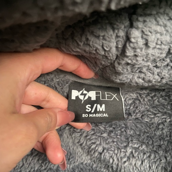 POPFLEX Charcoal Sherpa Jacket - Picture 2 of 3